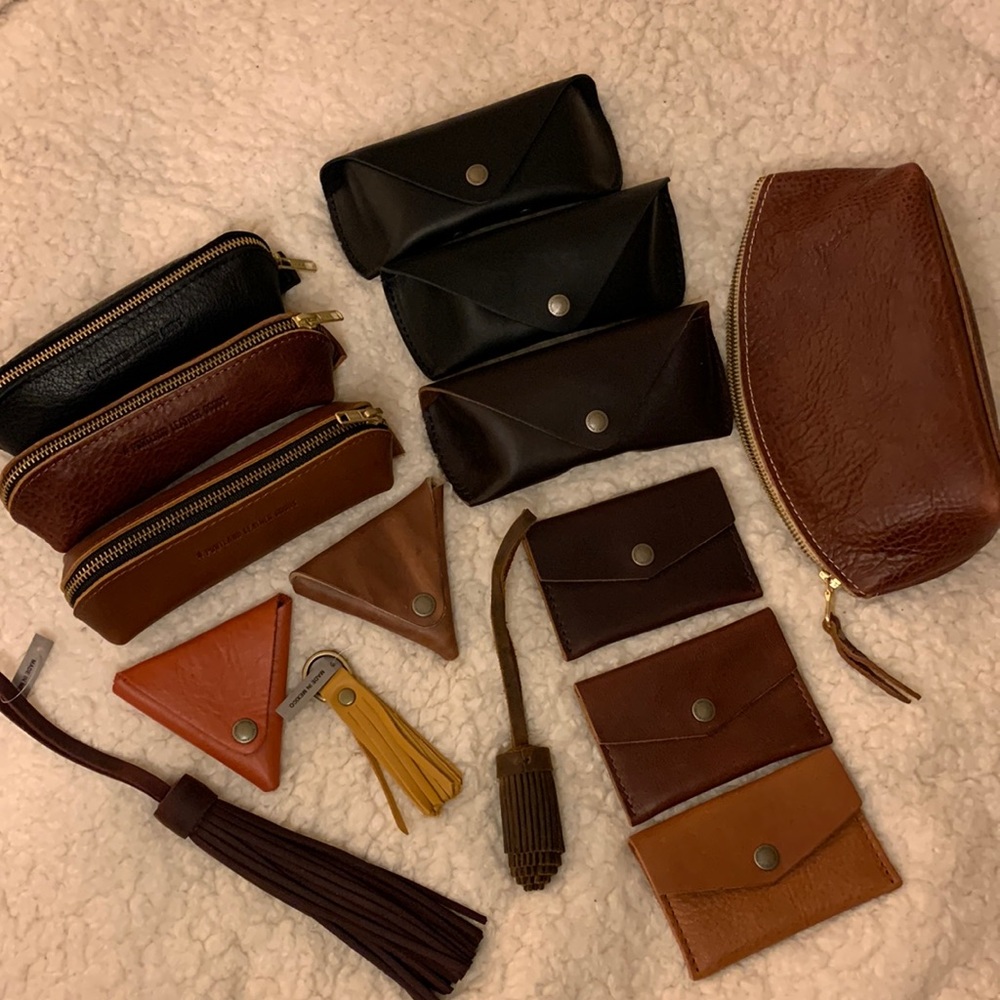 Portland Leather Mustard Colored Fob